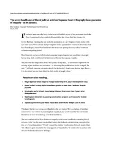 The secret handhsake of liberal judicial activism Supreme Court